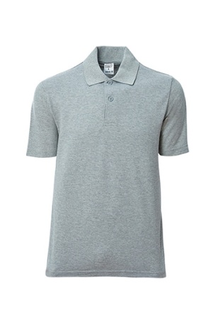 Polo Yaka Tişört Gri Melanj