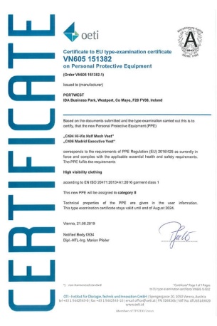 Portwest C494 - Hi-Vis Yarı File Yelek