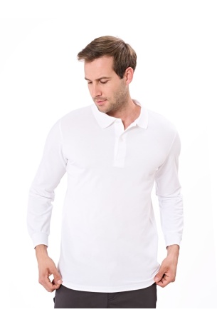 Polo Yaka Uzun Kollu Tişört Erkek